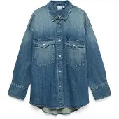 Vero Moda Blusa 'VMLIA ZELDA' azul ganga