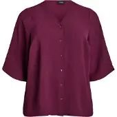 Zizzi Blusa 'Flkikka' bordeaux