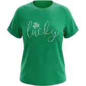 Usha Camisa verde / branco