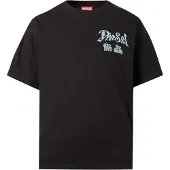 Diesel Camisa 'T-BOXT-AA2' castanho / mostarda / preto / branco