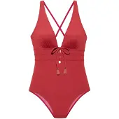 LASCANA Fato de banho vermelho sangue