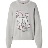 Iriedaily Pullover 'Rudy 2.0' cinzento / rosé / preto / branco