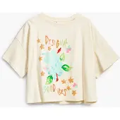 Desigual , Camiseta estampada, AlgodÃO, Branco, 3/4