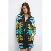 Desigual Vestidos camiseiros 'C Lacroix' mistura de cores / preto
