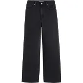 Levi's Calças de ganga 'High Waisted Straight' preto denim
