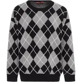 MyMo ROCKS Pullover cinzento / preto / branco