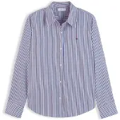 Tommy Hilfiger Blusa azul céu / vermelho vinho / branco