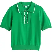 Next Pullover verde / branco