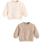 Cool Club Sweatshirt castanho / rosa pastel