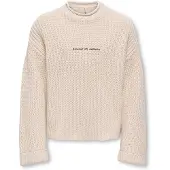 ONLY GIRLS Pullover 'KOGPEPPE' branco lã