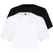 Trendyol Camisa preto / branco