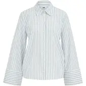 We fashion Blusa azul claro / preto / branco