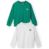 MINOTI Sweatshirt verde / branco