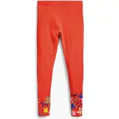 Desigual , Leggings florais, AlgodÃO, Laranja, M