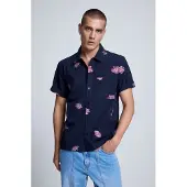 Desigual , Camisa Jacquard Estampada, Homem, AlgodÃO, M