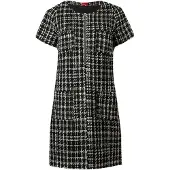 HUGO Vestido 'Koney-1' bege / preto / branco