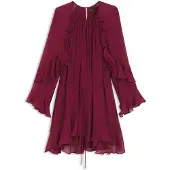 BOSS Vestido 'C_Dredia' vermelho vinho