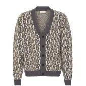 !Solid Casaco de malha 'SDVarian' mostarda / cinzento / branco