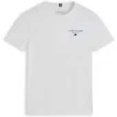Tommy Hilfiger Camisola 'Essential' azul claro / vermelho cereja / branco