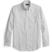 Ralph Lauren Camisa azul / mocha / branco