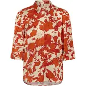 Soaked in luxury Blusa bege / laranja