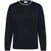 Saint tropez Pullover 'Mila' azul noturno / branco