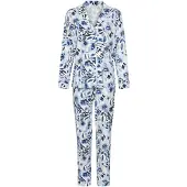 LASCANA Pijama marinho / safira / branco