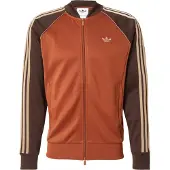 Adidas Originals Casaco em moletão areia / chocolate / pueblo