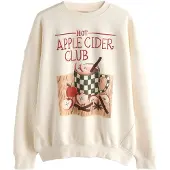 Next Sweatshirt 'Autumnal Apple Cider' ecru / cappuccino / abe / vermelho fogo
