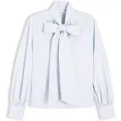 Tommy Hilfiger Blusa azul céu / branco