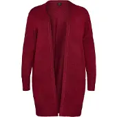 Zizzi Casaco de malha 'Casunny' vermelho escuro