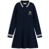 Tommy Hilfiger Vestido 'PEANUTS' navy / ouro / branco