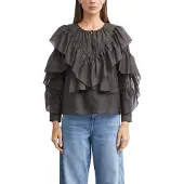 Comma Blusa castanho escuro