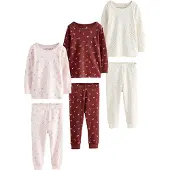 Next Pijama castanho / cor-de-rosa / branco
