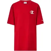 Champion Camisola vermelho sangue / preto / branco