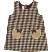 Chicco Vestido bege / castanho / bordeaux