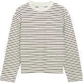 s.Oliver Camisa castanho escuro / branco