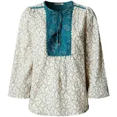 Pepe Jeans para mulher. PL3051561 Blusa Gisela branco (XS), Casual, Algodão, Manga comprida