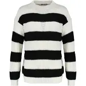 Trendyol Pullover preto / branco