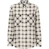 TATUUM Blusa 'GORA' bege / castanho escuro