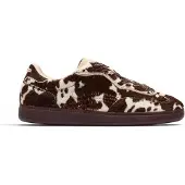 HOFF para mulher. 22619410 Sapatilhas de couro castanhas Park Print (40), Marrom, Plano, Cordão, Casual, Animal print