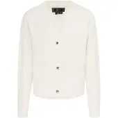 Faina Casaco de malha 'Festive' offwhite