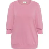 KAFFE CURVE Sweatshirt 'Annia' cor-de-rosa