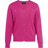 Faina Casaco de malha magenta