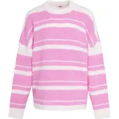 MyMo Pop Pullover 'Pop' cor-de-rosa / branco