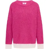 Mymo Pullover rosa / branco