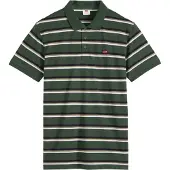 Levi's Camisa 'Original Polo' castanho claro / esmeralda / preto / branco