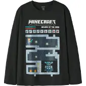 Name It Kids Camisola 'NKMAr Minecraft' opal / azul escuro / preto / offwhite