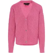 Faina Casaco de malha 'Festive' magenta