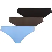 LASCANA Cueca azul céu / castanho escuro / preto